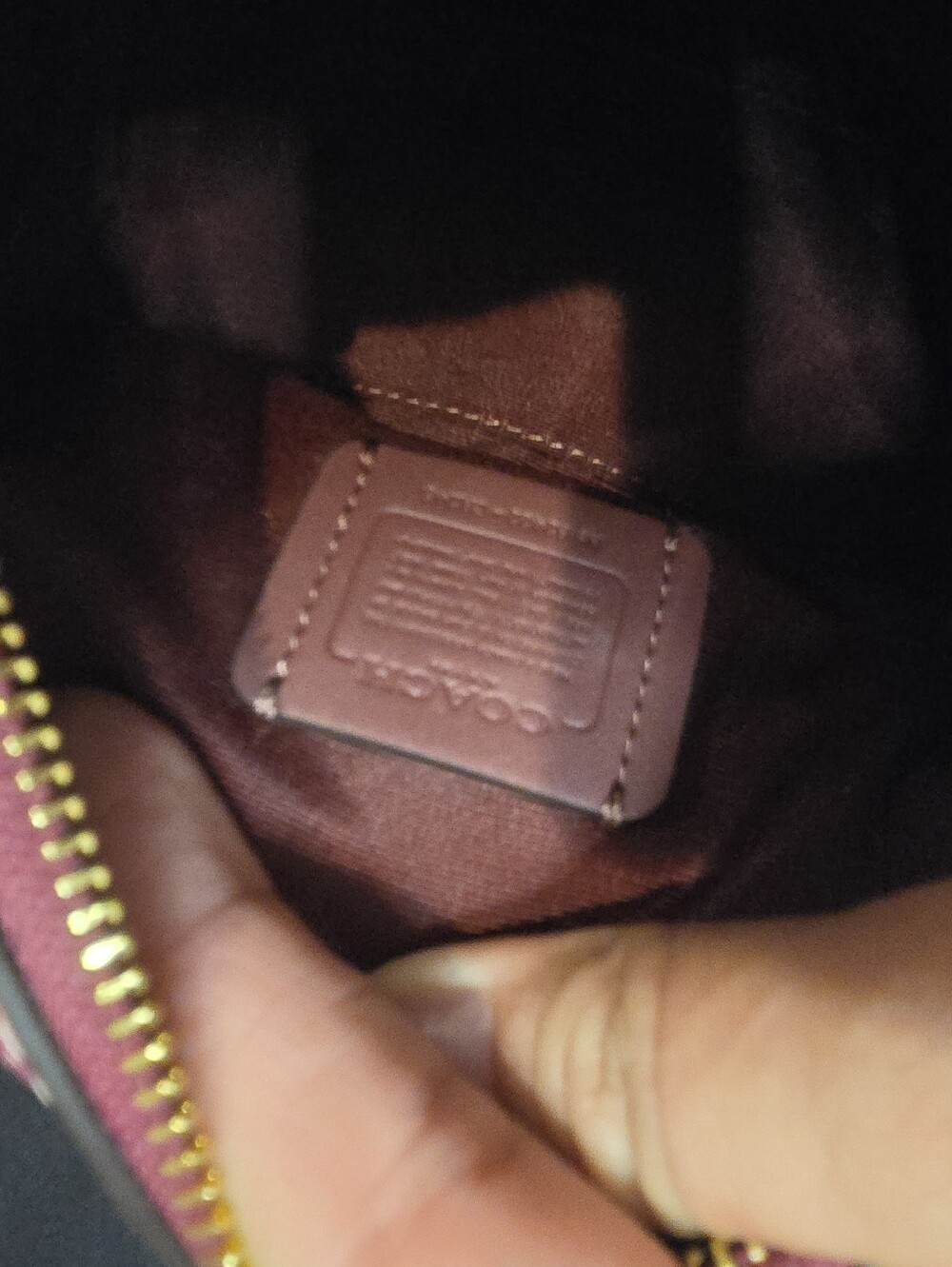SOLD ON DEPOP Coach CR245 Mini Rowan Pink Cherry Satchel - Picture 9 of 10